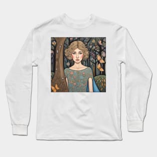 Rosamund Pike as a fairy in the woods Long Sleeve T-Shirt